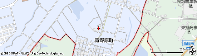 兵庫県加西市青野原町周辺の地図