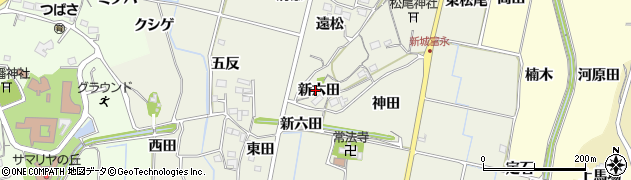 愛知県新城市富永（新六田）周辺の地図