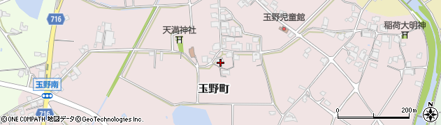 兵庫県加西市玉野町834周辺の地図