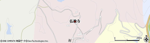 岡山県久米南町（久米郡）仏教寺周辺の地図