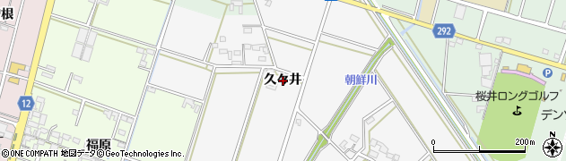 愛知県安城市小川町（久々井）周辺の地図