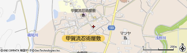 滋賀県甲賀市甲南町竜法師879周辺の地図