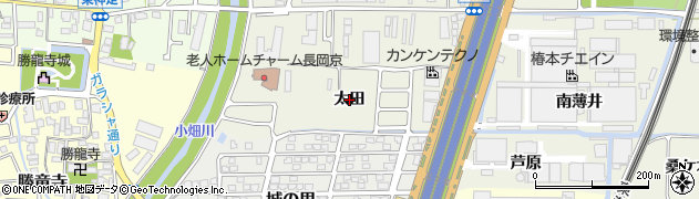 京都府長岡京市神足（太田）周辺の地図