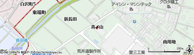 愛知県安城市東端町（青ノ山）周辺の地図