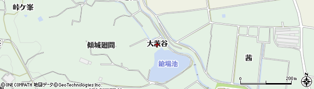 愛知県阿久比町（知多郡）植大（大茨谷）周辺の地図