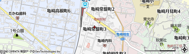 愛知県半田市亀崎常盤町周辺の地図