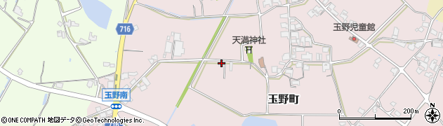 兵庫県加西市玉野町950周辺の地図