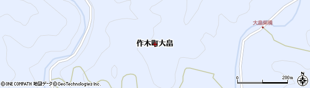 広島県三次市作木町大畠周辺の地図