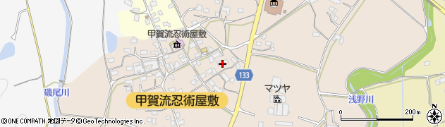 滋賀県甲賀市甲南町竜法師866周辺の地図