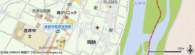 岡山県赤磐市周匝周辺の地図