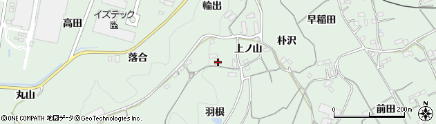 愛知県新城市有海上ノ山8周辺の地図