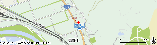 兵庫県三田市東野上周辺の地図