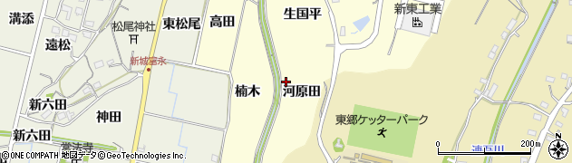 愛知県新城市大宮（河原田）周辺の地図