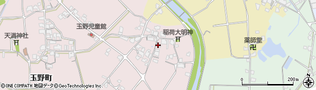 兵庫県加西市玉野町598周辺の地図