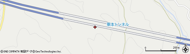 愛知県新城市乗本（幕ノ森）周辺の地図