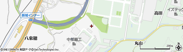 愛知県新城市八束穂東原周辺の地図
