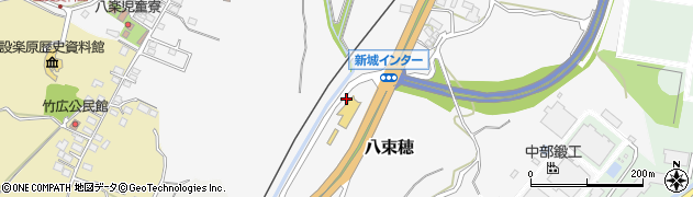 愛知県新城市八束穂（五反田）周辺の地図