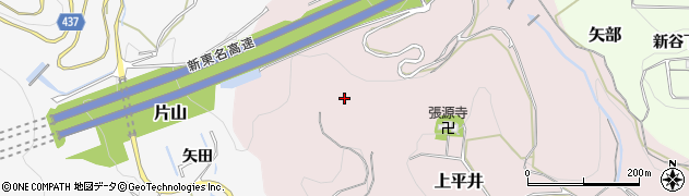 愛知県新城市上平井（雲沢）周辺の地図