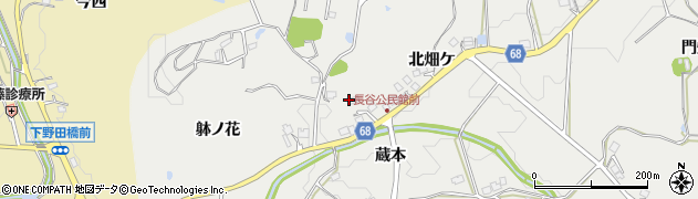 兵庫県宝塚市長谷（北阿弥陀）周辺の地図