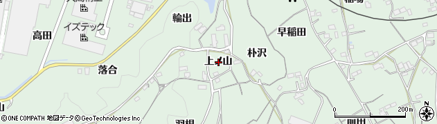 愛知県新城市有海上ノ山周辺の地図