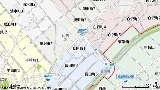 〒447-0014 愛知県碧南市長田町の地図