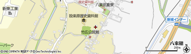 愛知県新城市竹広（信玄原）周辺の地図
