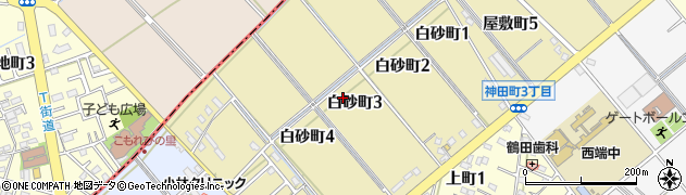 愛知県碧南市白砂町周辺の地図