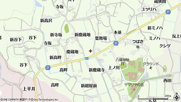 〒441-1301 愛知県新城市矢部の地図