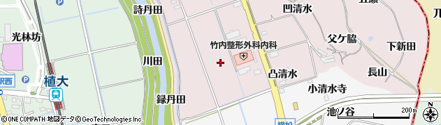 愛知県阿久比町（知多郡）萩（新川）周辺の地図