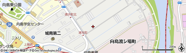 京都府京都市伏見区向島清水町周辺の地図