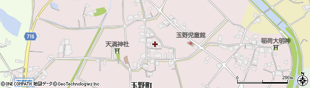 兵庫県加西市玉野町852周辺の地図