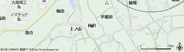 愛知県新城市有海朴沢周辺の地図