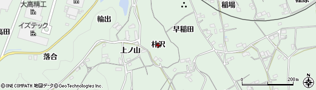 愛知県新城市有海（朴沢）周辺の地図
