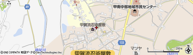 滋賀県甲賀市甲南町竜法師2330周辺の地図
