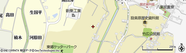 愛知県新城市竹広（断上山）周辺の地図
