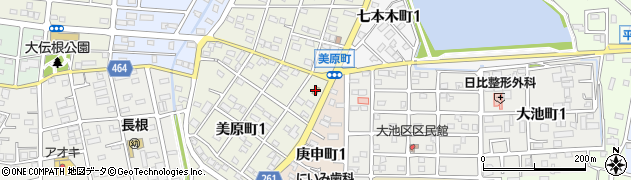 ローソンストア１００半田美原店周辺の地図