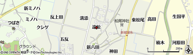 愛知県新城市富永遠松周辺の地図