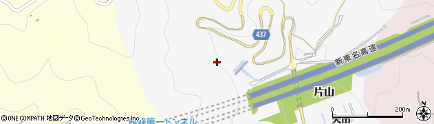 愛知県新城市片山（西番上）周辺の地図