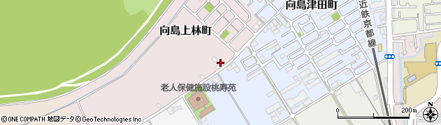 京都府京都市伏見区向島上林町52周辺の地図