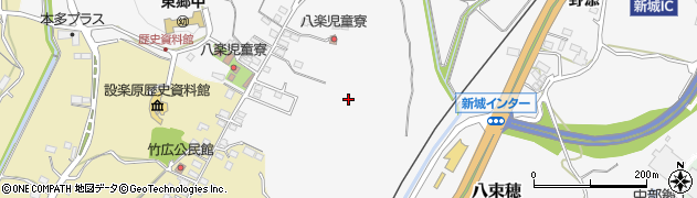 愛知県新城市八束穂八子周辺の地図