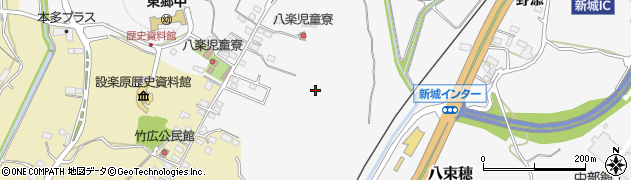 愛知県新城市八束穂（八子）周辺の地図