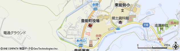 豊能町役場　農林商工課周辺の地図