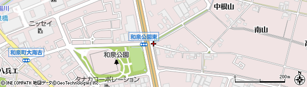 和泉公園東周辺の地図