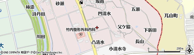愛知県阿久比町（知多郡）萩（清水）周辺の地図