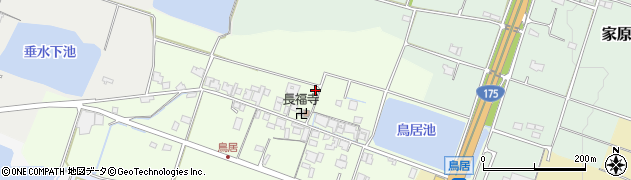 兵庫県加東市鳥居周辺の地図