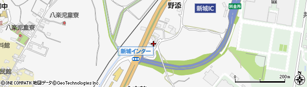 愛知県新城市八束穂259周辺の地図