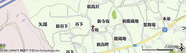愛知県新城市矢部寺坂24周辺の地図