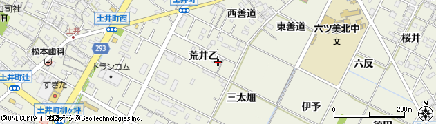 愛知県岡崎市土井町荒井乙21周辺の地図