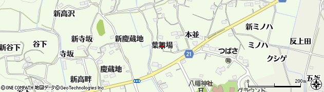 愛知県新城市矢部（葉舞場）周辺の地図