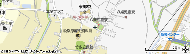 愛知県新城市八束穂1033周辺の地図